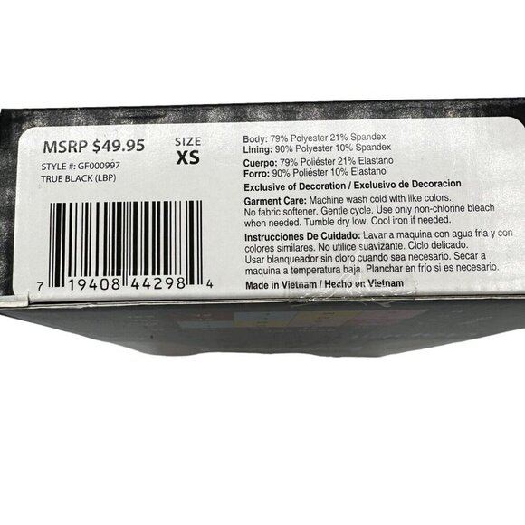 GAP Fit Womens Size XS Black 4-Way Stretch Moisture Wicking Racerback Sports Bra - Picture 3 of 3